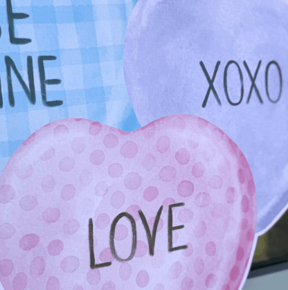 Conversations Hearts Trio Door Hanger