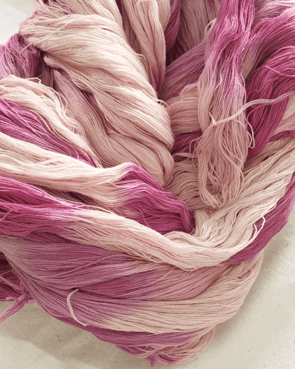 Pink Natural Dyed Shibori Tassel Pillows