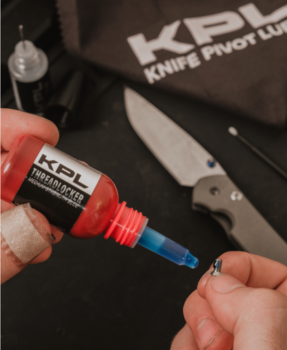 KPL *OIL TOLERANT* - Blue Medium Strength Pocketknife Threadlocker - Large Blue 10ml