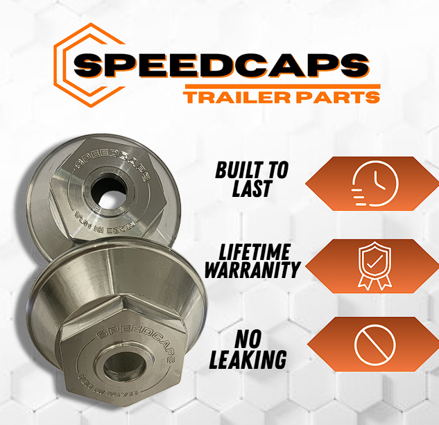 Trailer oil cap for 9,10,12,&15k axles - ensures a secure, leak-free seal, keeping your axle safe. Billet Aluminum- Engineered to handle the strain of long hauls (4 Oil Caps + 1 Wrench + 4 + Oil Plugs  & O-Rings)