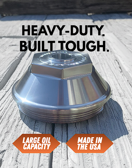 Trailer oil cap for 9,10,12,&15k axles - ensures a secure, leak-free seal, keeping your axle safe. Billet Aluminum- Engineered to handle the strain of long hauls (4 Oil Caps + 1 Wrench + 4 + Oil Plugs  & O-Rings)