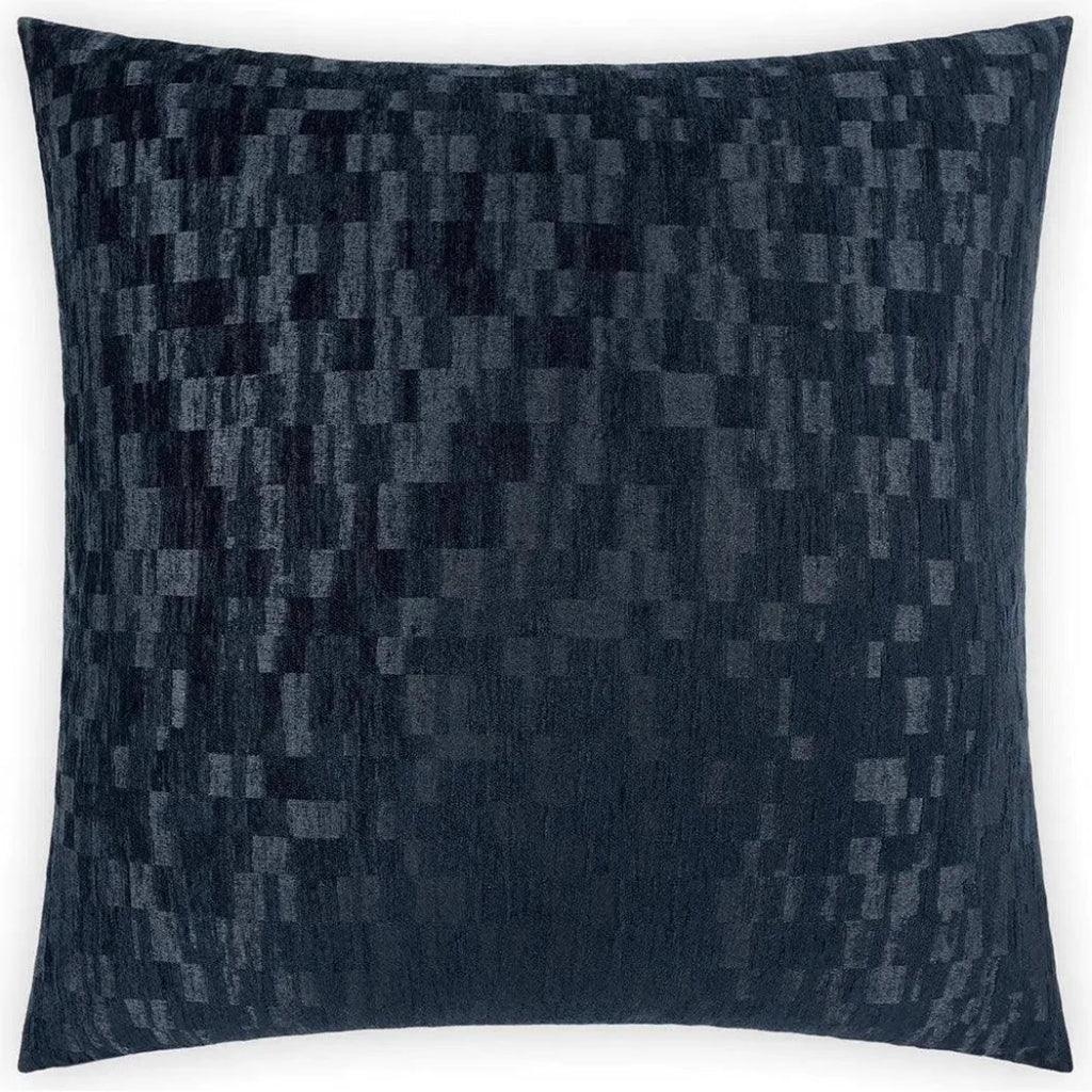 Sector Navy Blue Throw Pillow With Insert