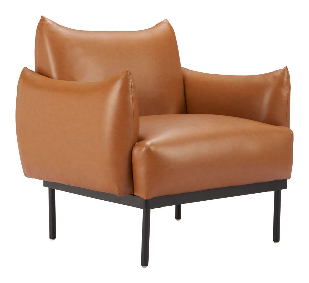 Sekil Faux Leather Club Chair