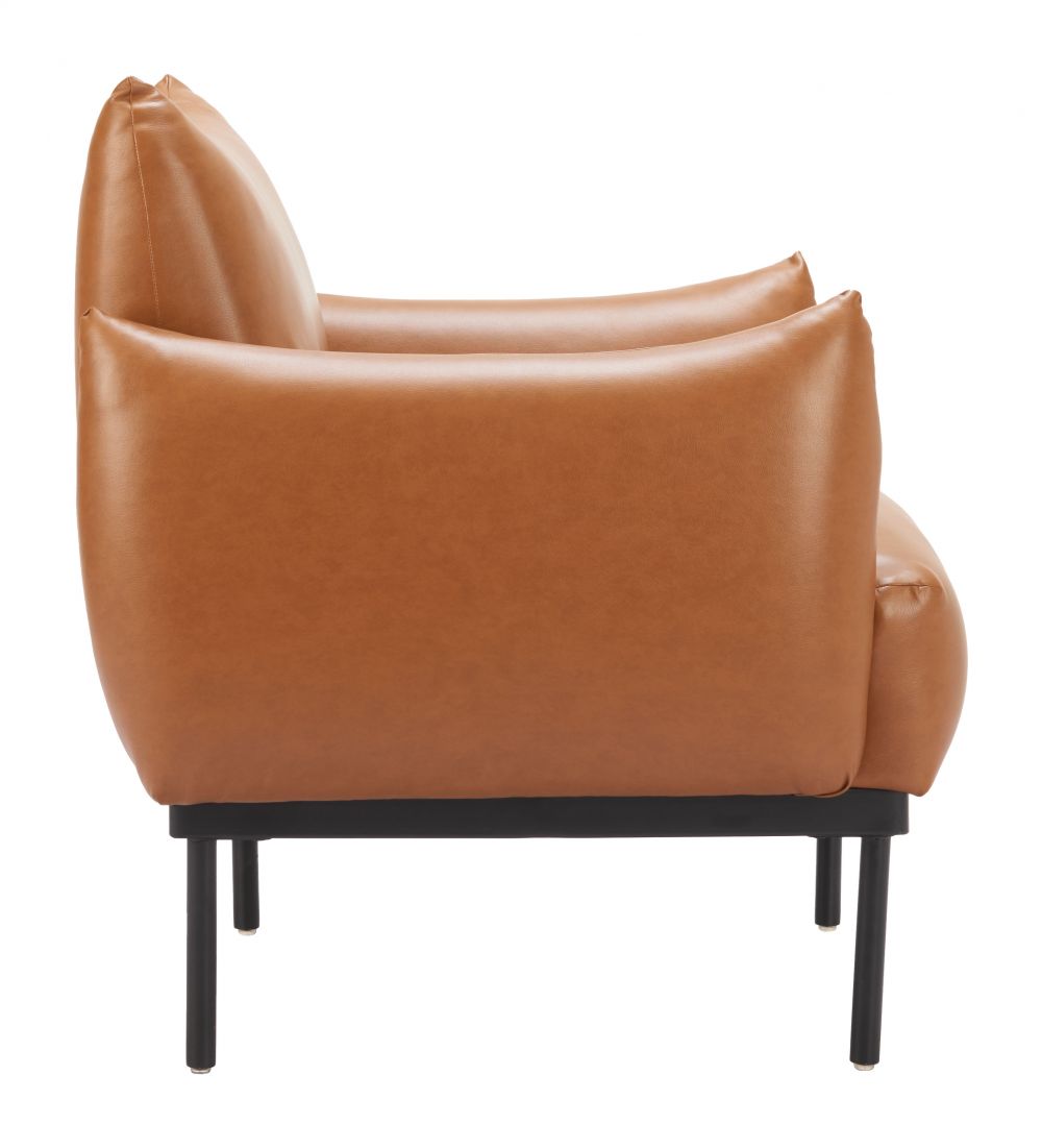 Sekil Faux Leather Club Chair
