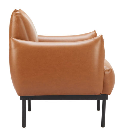 Sekil Faux Leather Club Chair