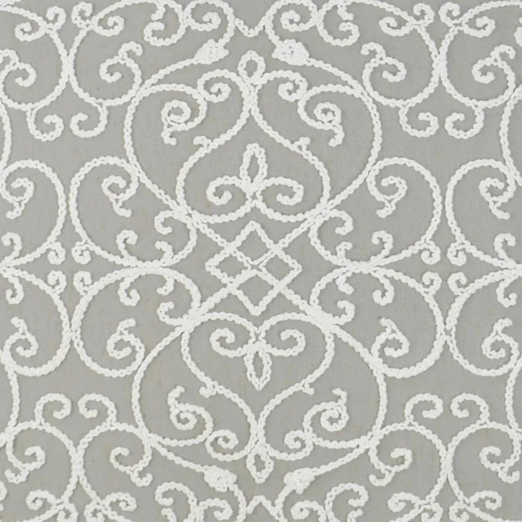 Serafim Stone Grey Throw Pillow With Insert