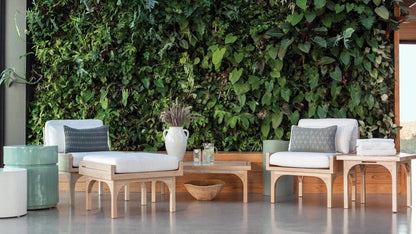 Serenique Sun Bleached Teak Patio Coffee Table