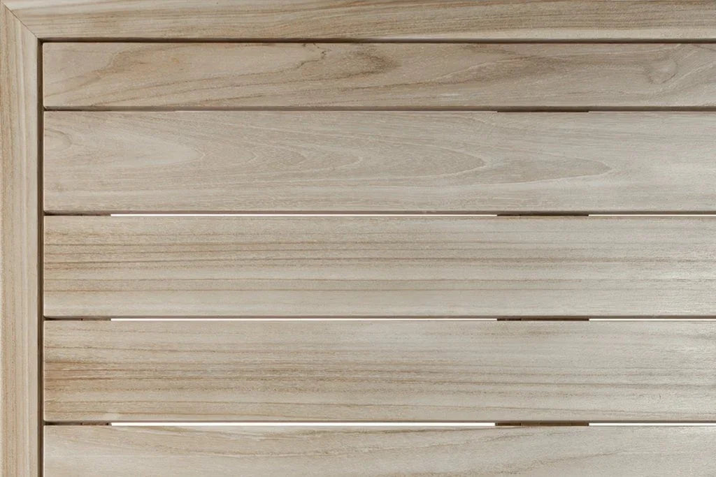 Serenique Sun Bleached Teak Patio Side Table