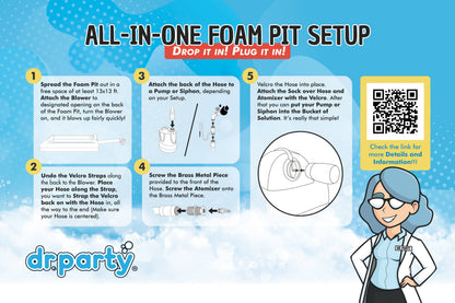 FOAM POWDER PACKS – 120 PACKS + All in one backyard foam pit