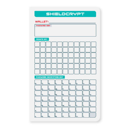 Stonebook® Crypto Seed Phrase Notebook