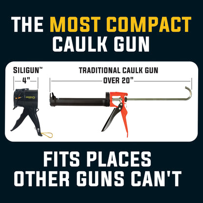 SILIGUN™ Classic Compact 4" Caulking Gun - Complete Kit
