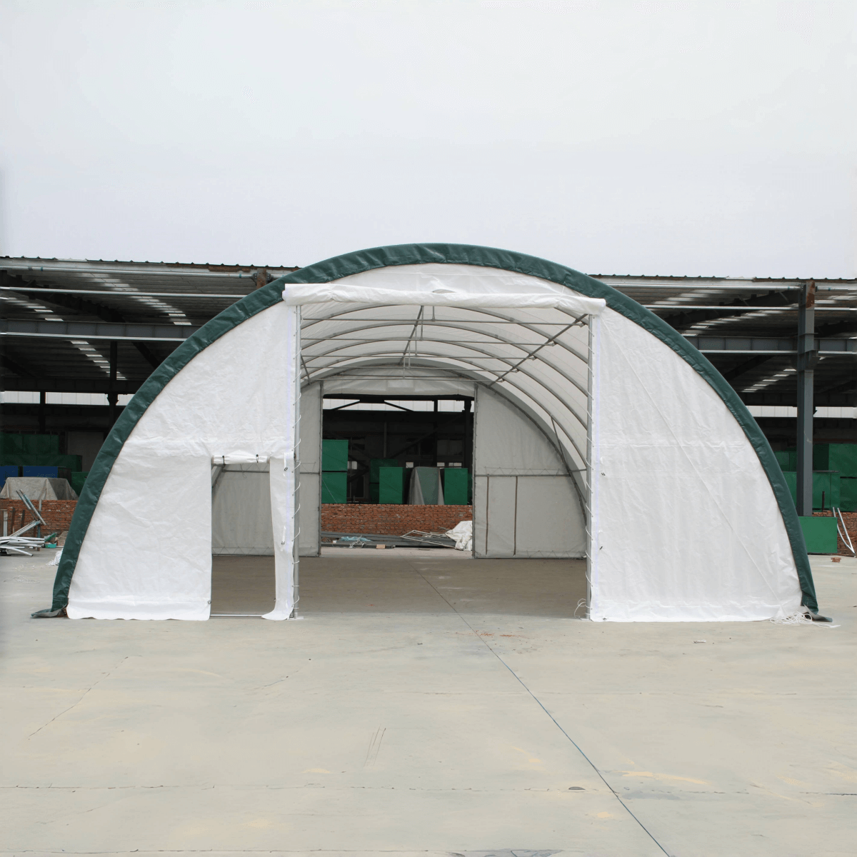 W30'xL65'xH15' Single Truss Arch Storage Shelter