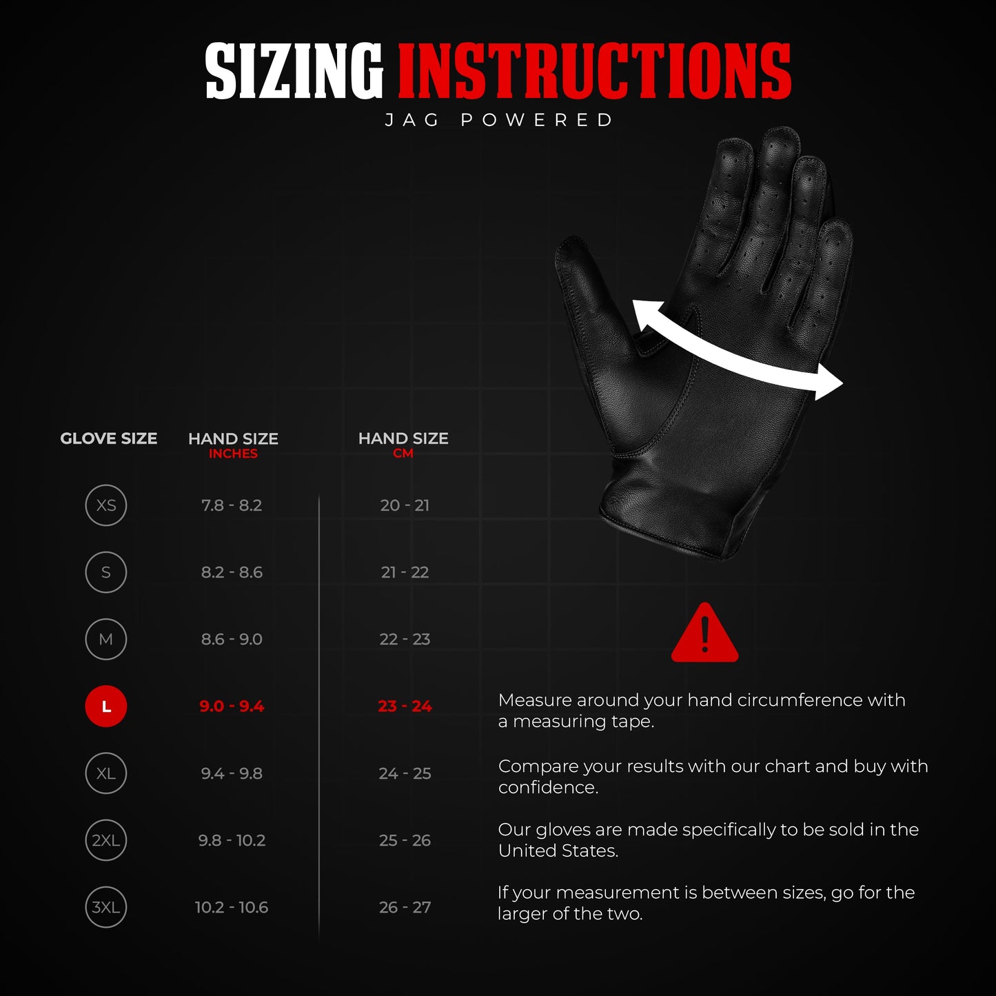 Leather Dark Knight Gloves - Full Finger Design (Black)