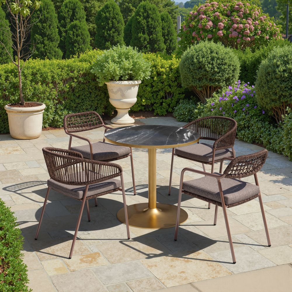 Skye Olefin Fabric Outdoor Dining Chair 2PC