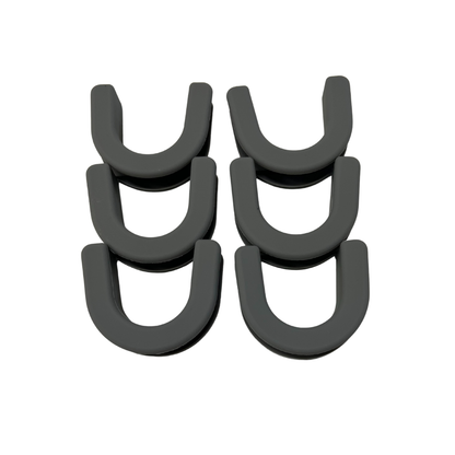 TRAPSKI Non-Skid Rubber Slot Inserts for Ski & Snowboard Racks – Gray 4-12 Packs