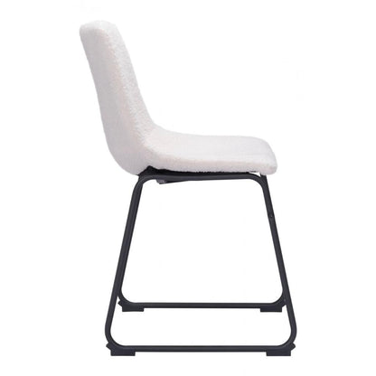 Smart Faux Leather Armelss Dining Chair 2PC