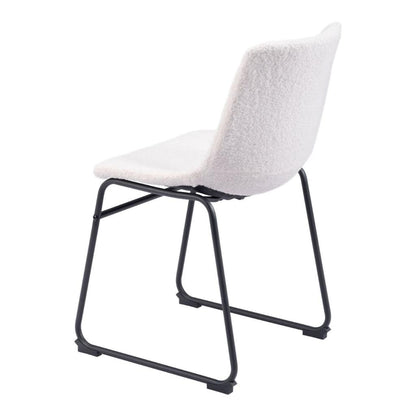 Smart Faux Leather Armelss Dining Chair 2PC