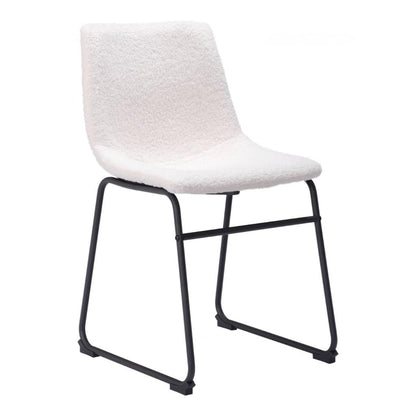 Smart Faux Leather Armelss Dining Chair 2PC