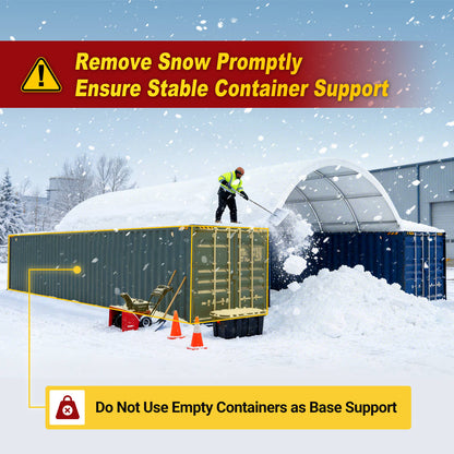 Reinforced 20'x20' Double Truss Container Shelter