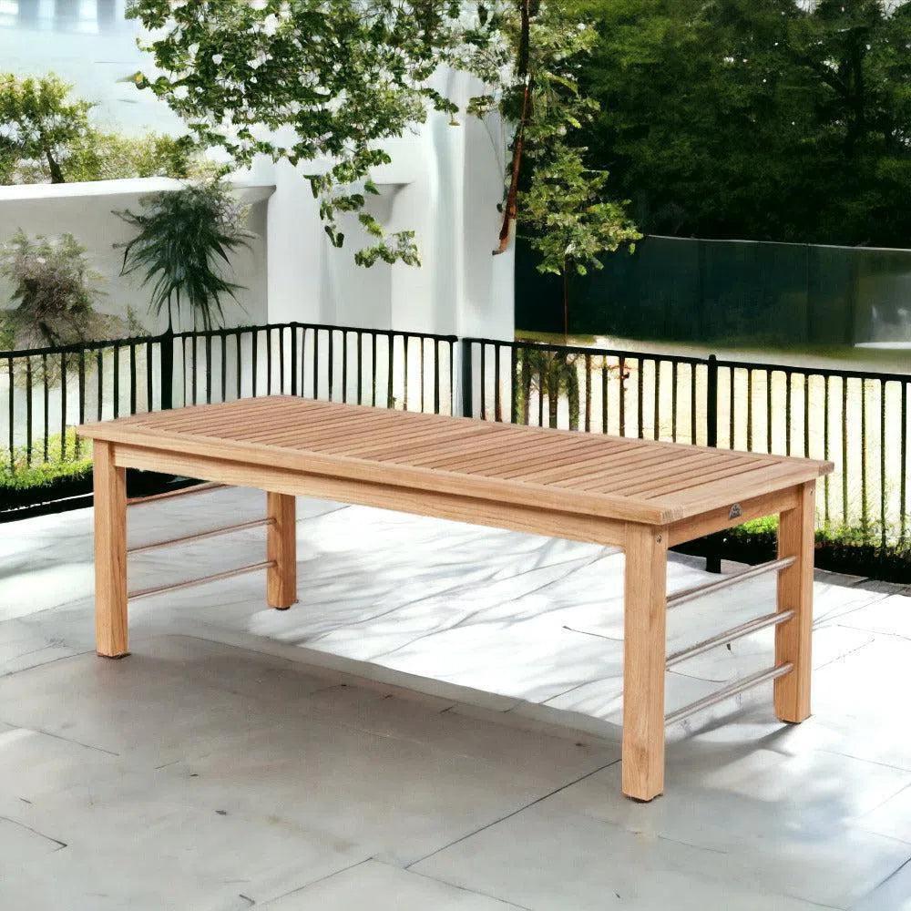 SoHo Teak Rectangular Outdoor Coffee Table