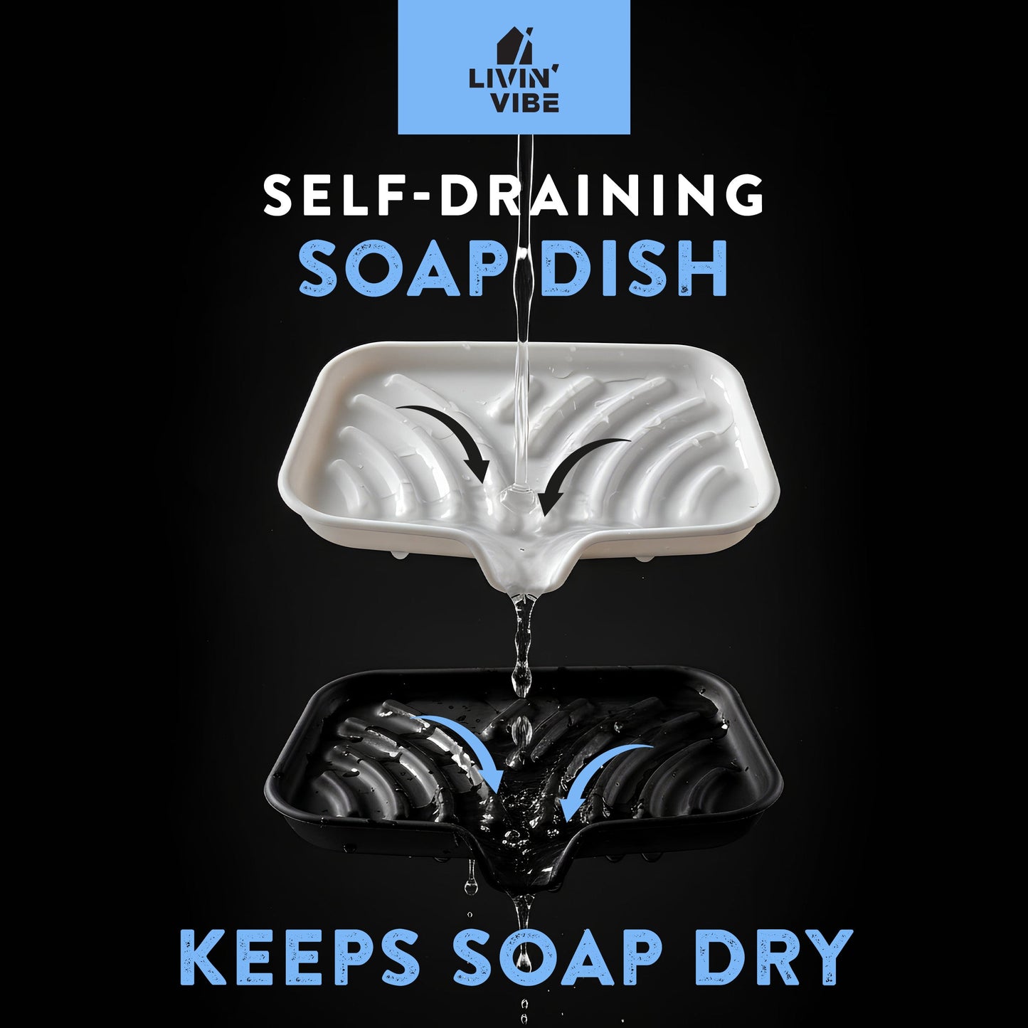 Silicone Soap & Sponge Tray