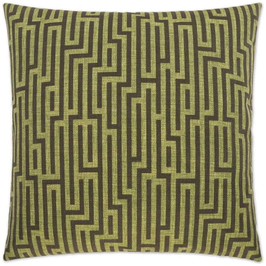 Soho Green Throw Pillow With Insert