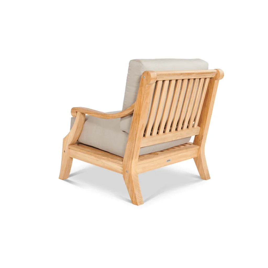 Sonoma Teak Patio Deep Sofa Set with Sunbrella Cushions 4PC