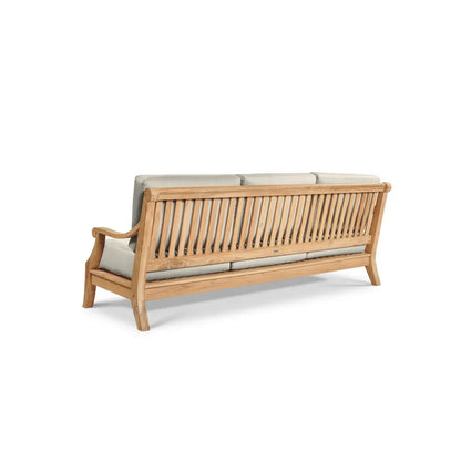 Sonoma Teak Patio Deep Sofa Set with Sunbrella Cushions 4PC