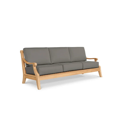 Sonoma Teak Patio Deep Sofa Set with Sunbrella Cushions 4PC