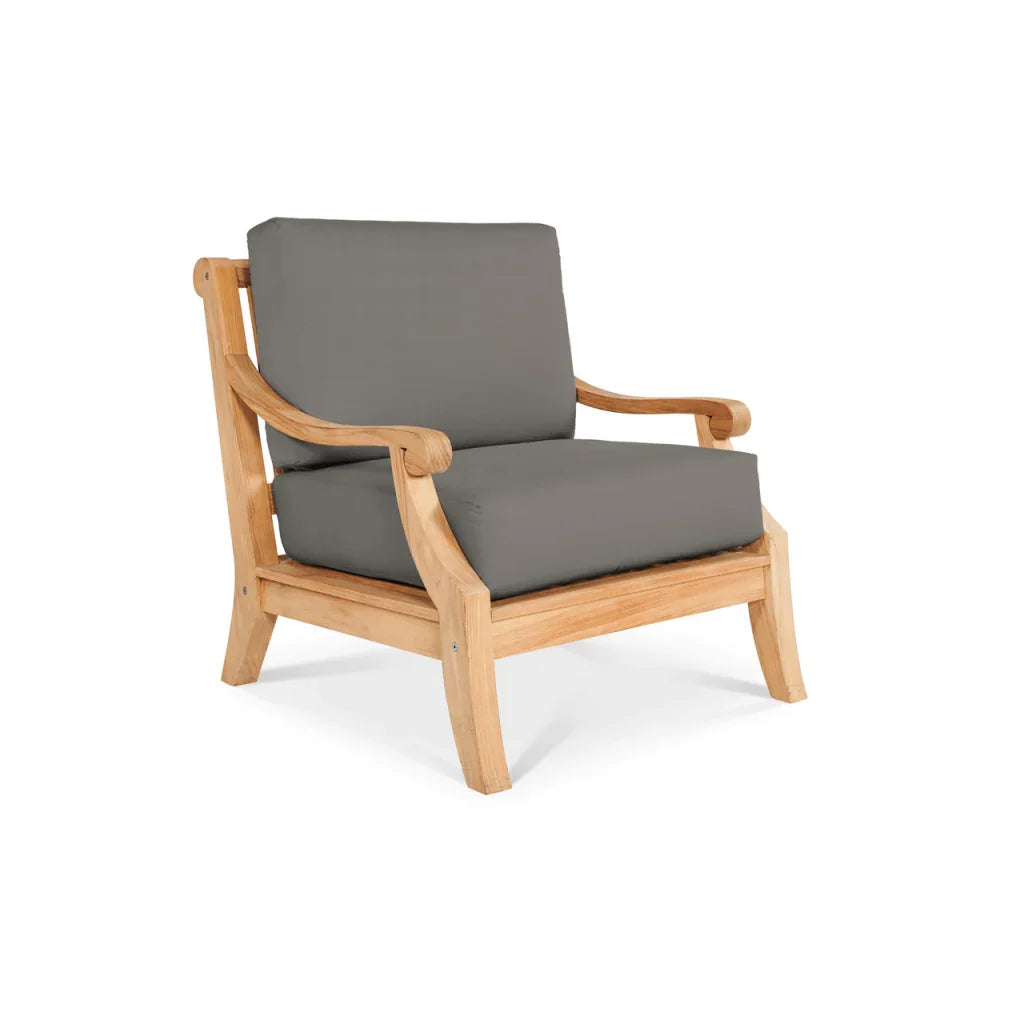Sonoma Teak Patio Deep Sofa Set with Sunbrella Cushions 4PC