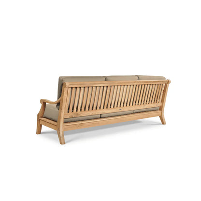 Sonoma Teak Patio Deep Sofa Set with Sunbrella Cushions 4PC