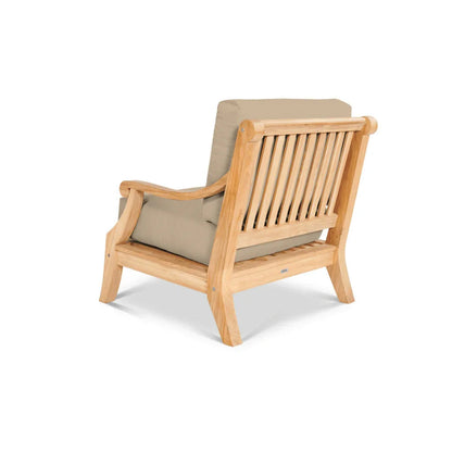 Sonoma Teak Patio Deep Sofa Set with Sunbrella Cushions 4PC