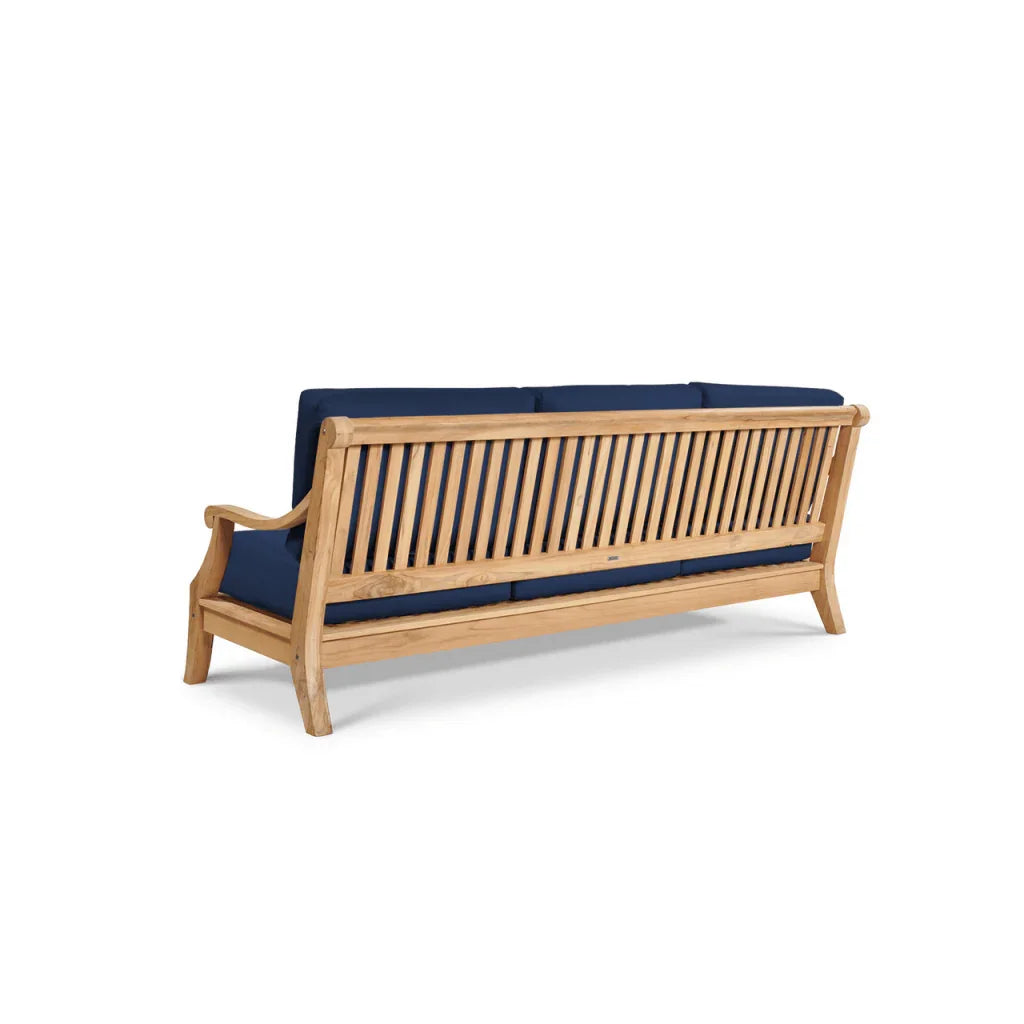 Sonoma Teak Patio Deep Sofa Set with Sunbrella Cushions 4PC