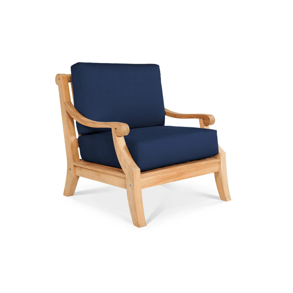 Sonoma Teak Patio Deep Sofa Set with Sunbrella Cushions 4PC