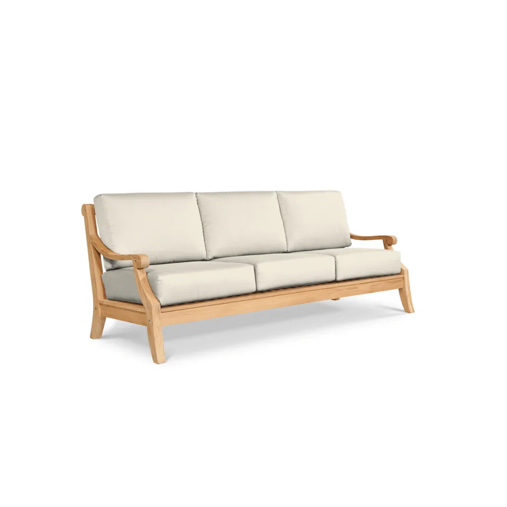 Sonoma Teak Patio Deep Sofa Set with Sunbrella Cushions 4PC