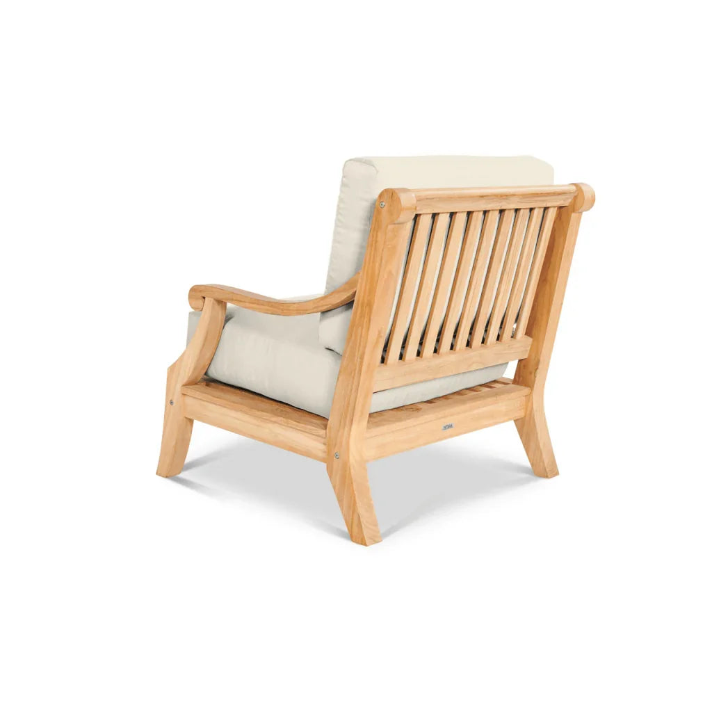 Sonoma Teak Patio Deep Sofa Set with Sunbrella Cushions 4PC