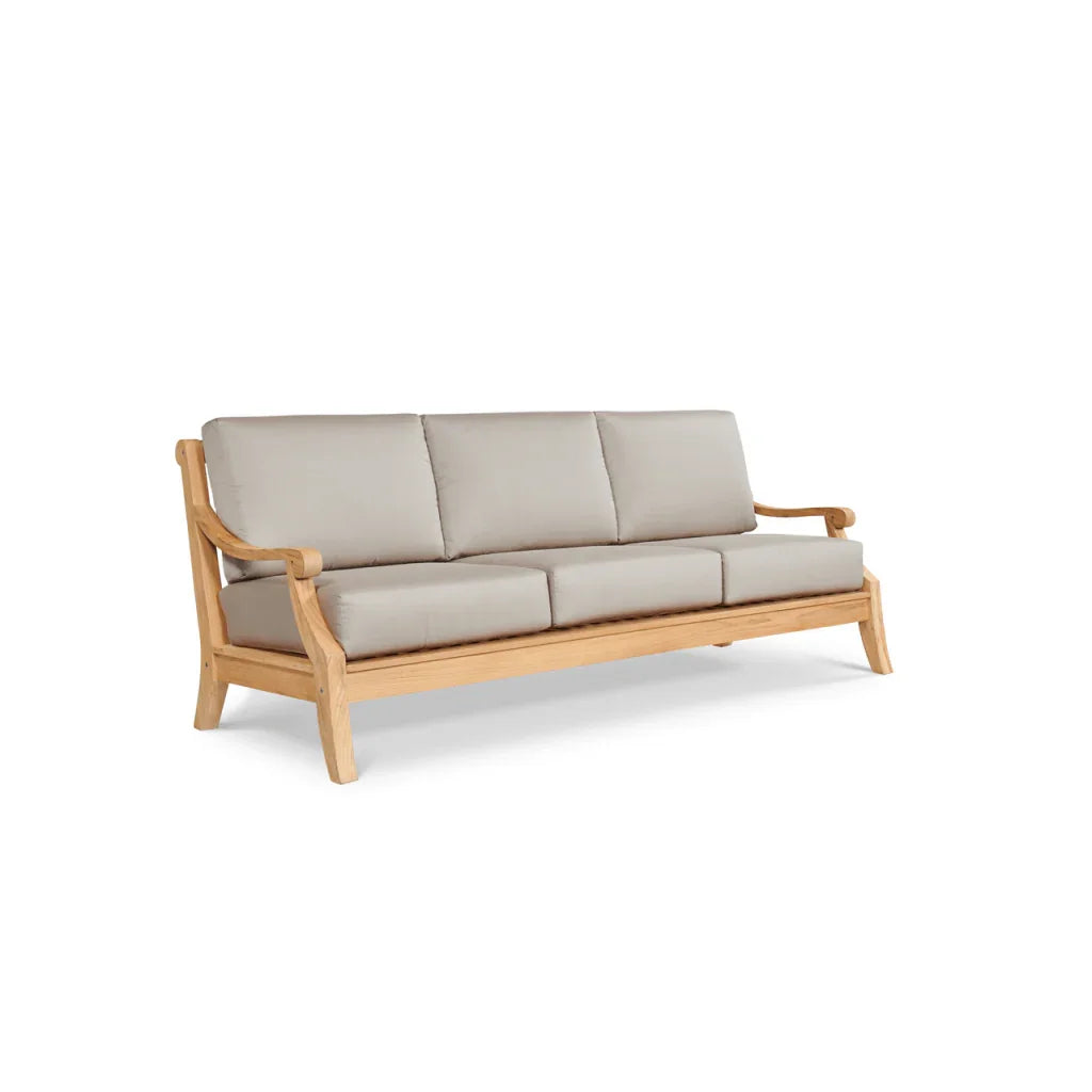 Sonoma Teak Patio Deep Sofa Set with Sunbrella Cushions 4PC