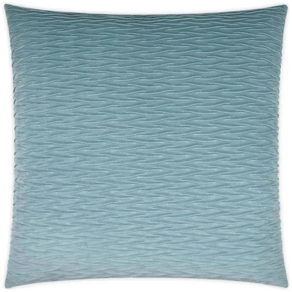 Sophia Chambray Solid Blue Large Throw Pillow Insert