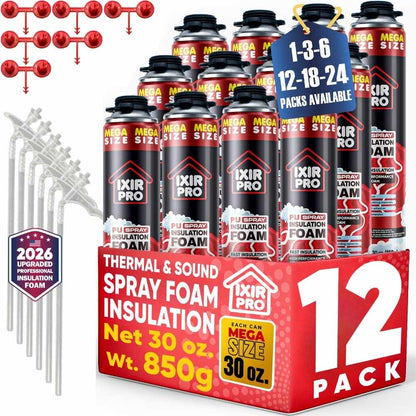 Spray Foam Insulation Can (30 oz. / 850 g)