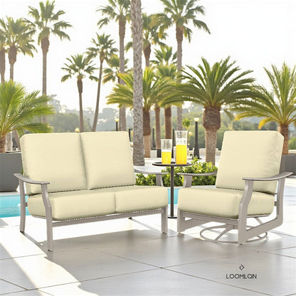 St. Catherine Cushion Deep Seat Swivel Outdoor Rocker