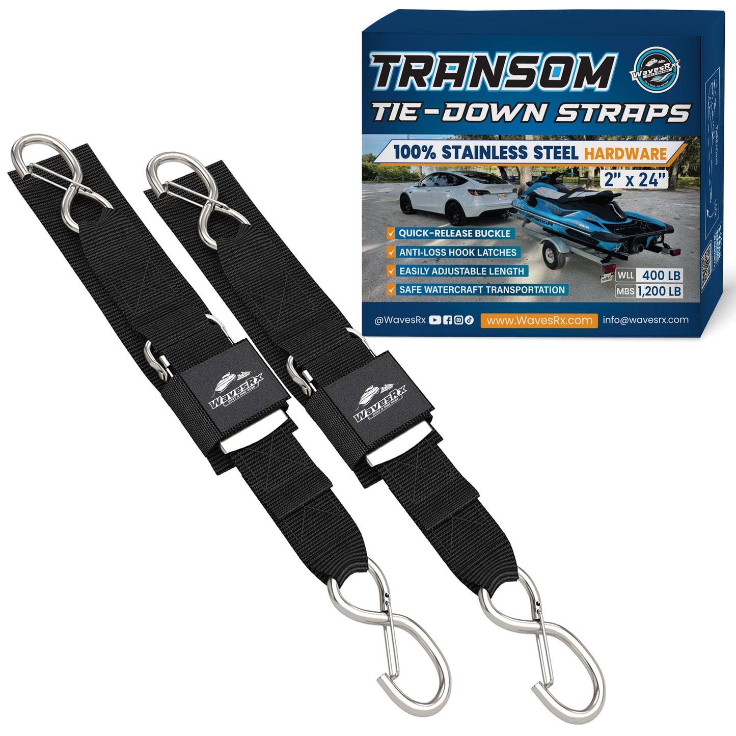 24IN PWC TRANSOM STRAPS