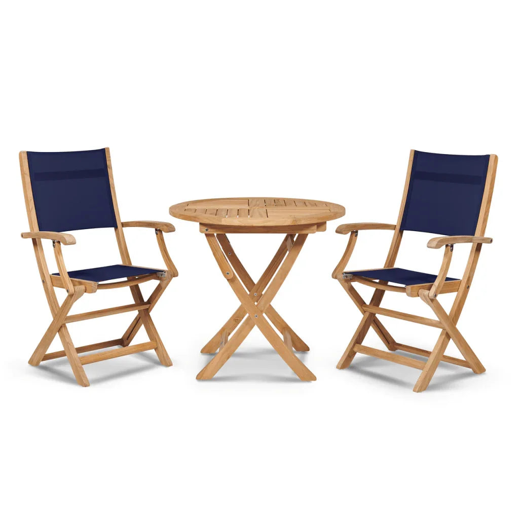 Stella Durable Teak Patio Round Bistro Set 3PC