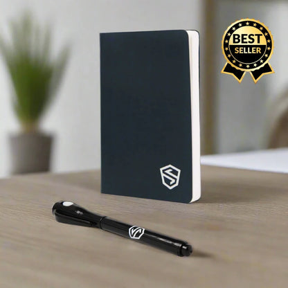 Shieldfolio Stonebook & Ghost Pen - Crypto Seed Phrase Storage Notebook