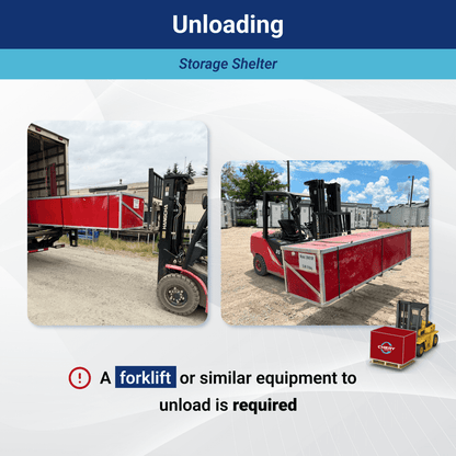 W30'xL65'xH15' Single Truss Arch Storage Shelter