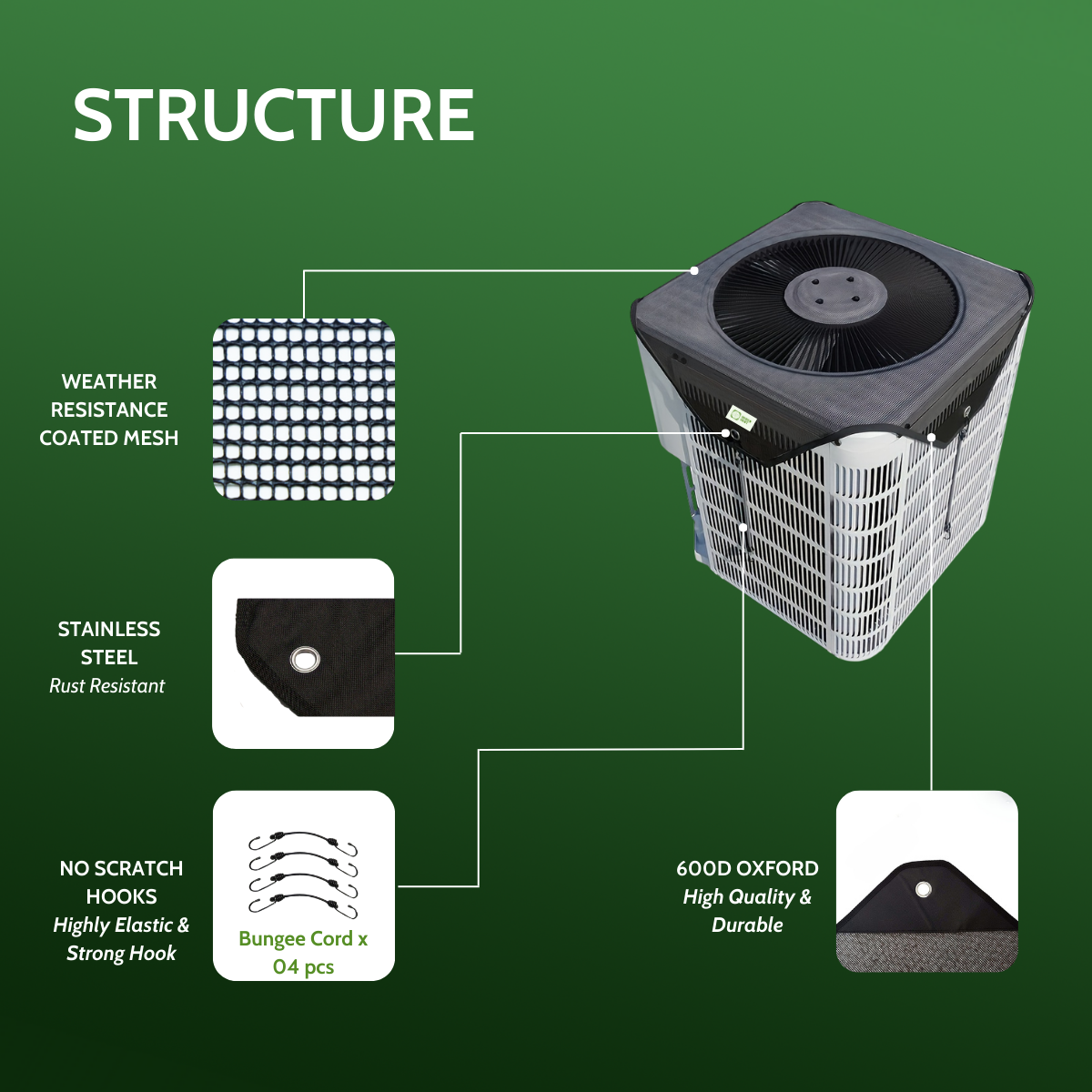 Air Conditioner Cover Universal 36x36