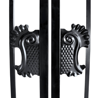 18x8 ft Steel Dual Swing Driveway Gate