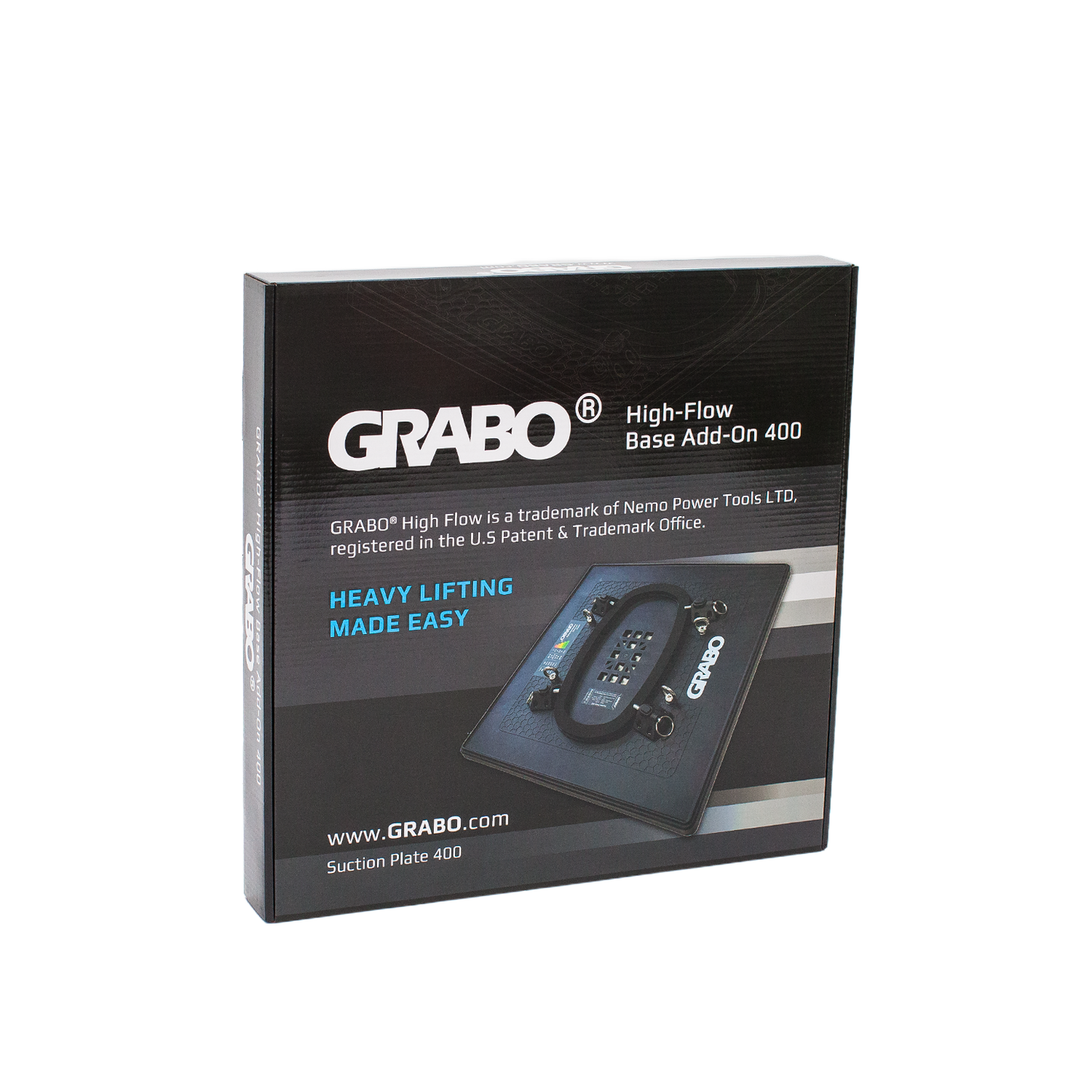 GRABO HighFlow Suction Plate 400, 16x16in, 242 lb