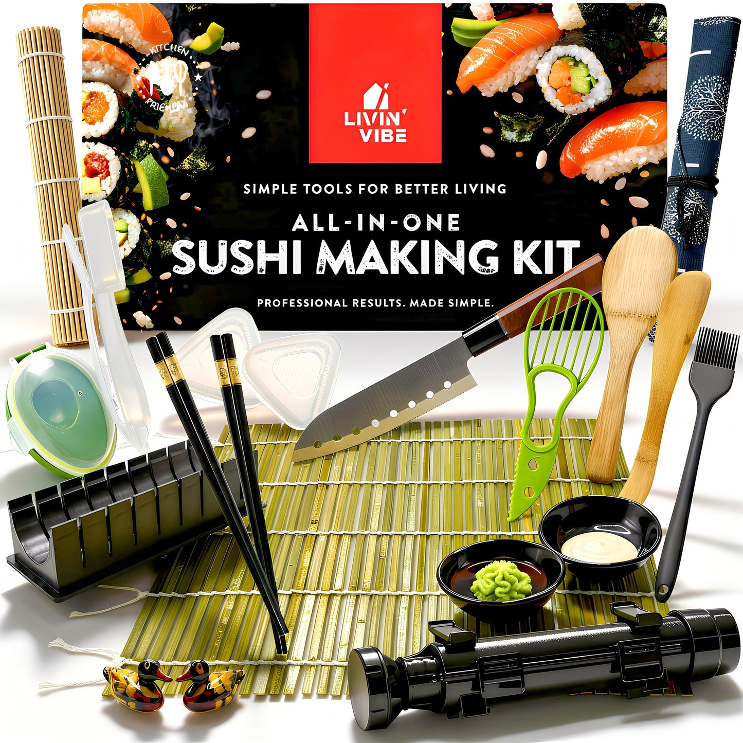 Sushi Making Kit –  DIY Sushi Set with Sushi Bazooka