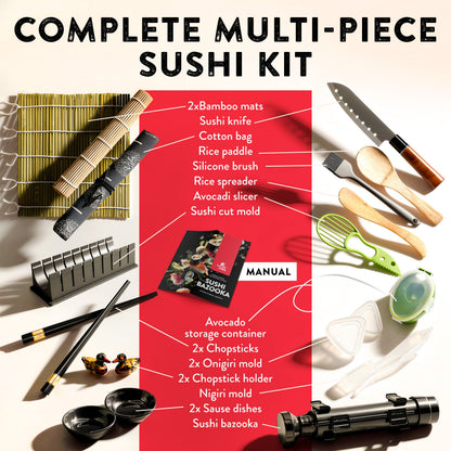 Sushi Making Kit –  DIY Sushi Set with Sushi Bazooka