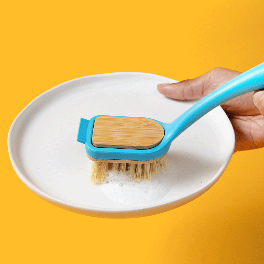 Do The Dishes Brush - Compostable Head, No Microplastics, Recycled Handle